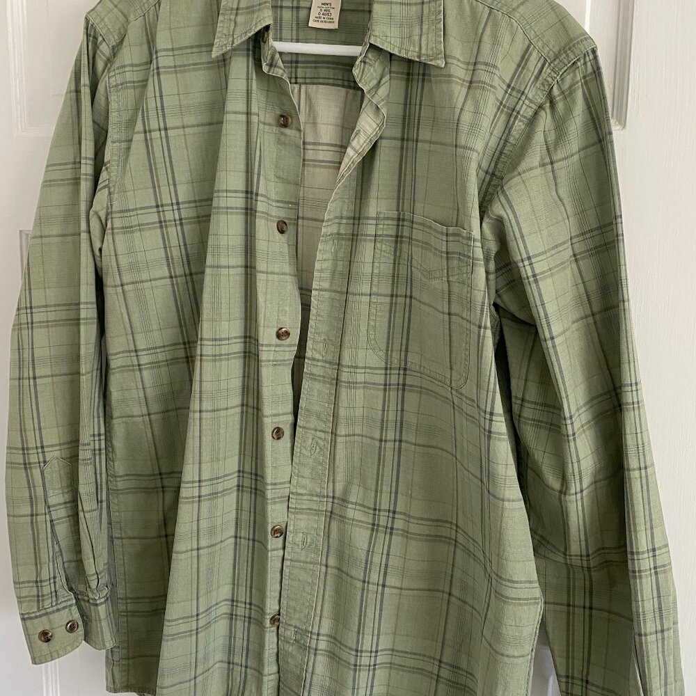 LL Bean - 100% Cotton Plaid Button Down Shirt - Size - Small Reg
